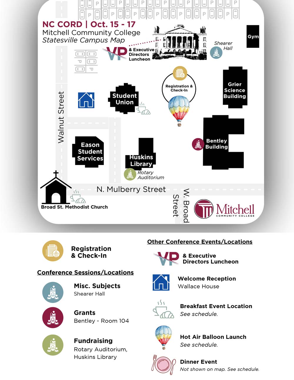 Mitchell Community College Campus Map